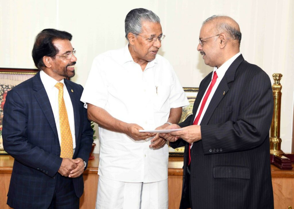 Dr. Muhammed Majeed , Chairman and Managing Director of Sami-Sabinsa Group Donated Rs 3 Crores (~USD 415K) to Kerala Chief Minister’s Distress Relief Fund