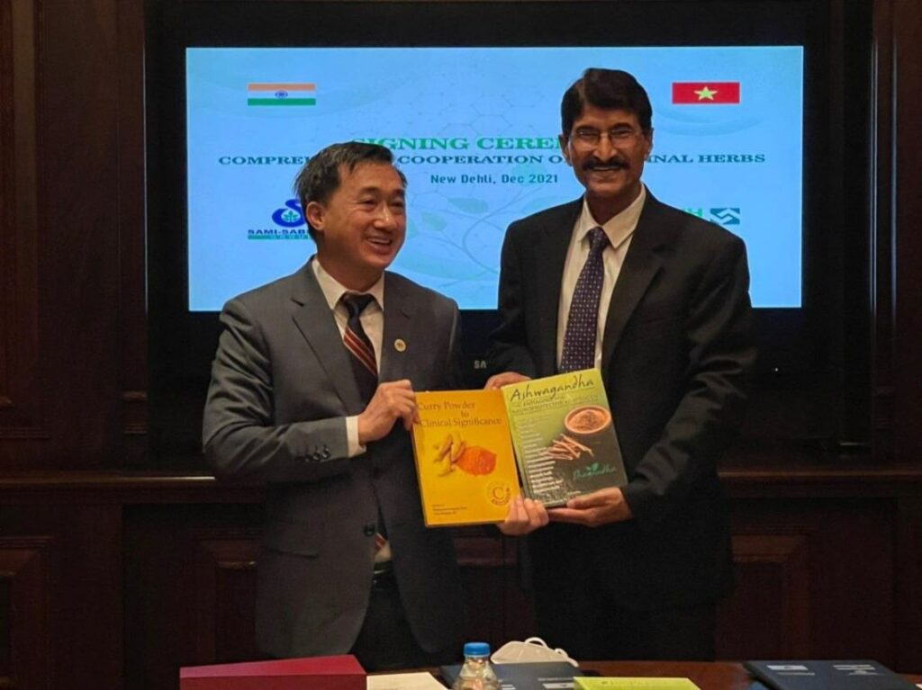 Gifted Books to Prof Tran V Thuan, Dy Minister of Health