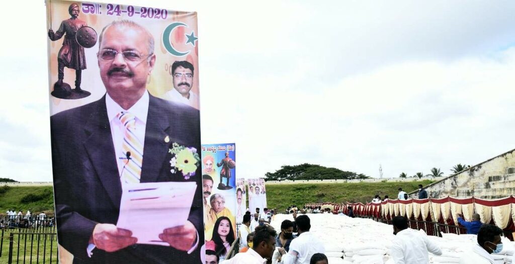 Dr. Majeed Foundation Distributes 5,500 Rice Bags to Needy Communities in Karnataka, India