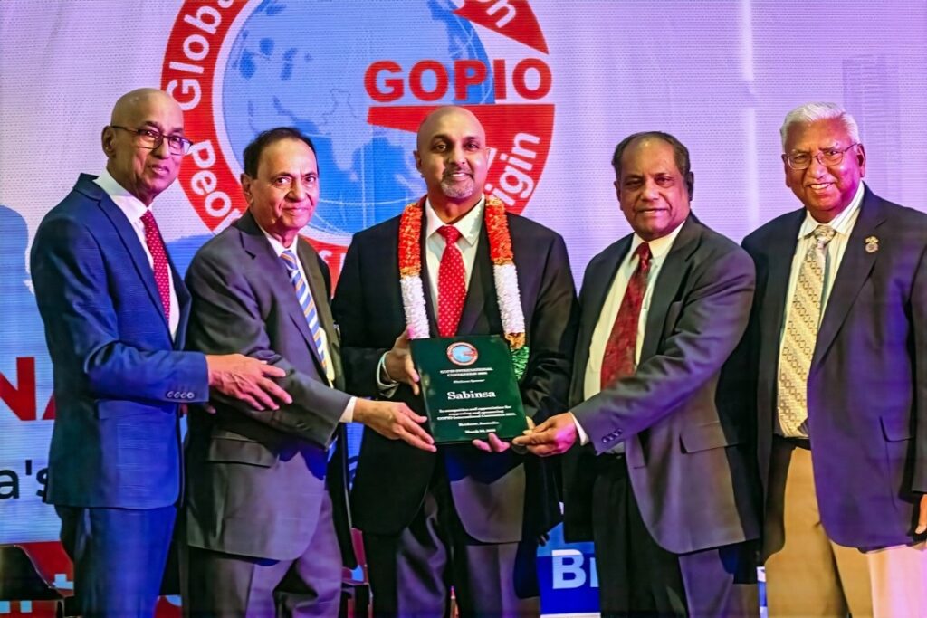 Sabinsa Global CEO Shaheen Majeed Receives Business Achievement Award at GOPIO Convention 2025